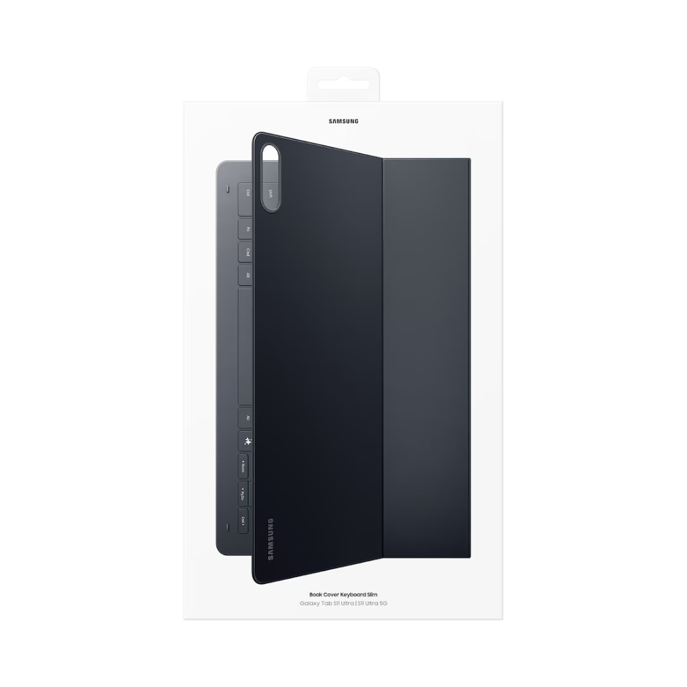 Samsung Slim AI Book Cover Keyboard Case for Galaxy Tab S11 Ultra (Black) - DS Techwave