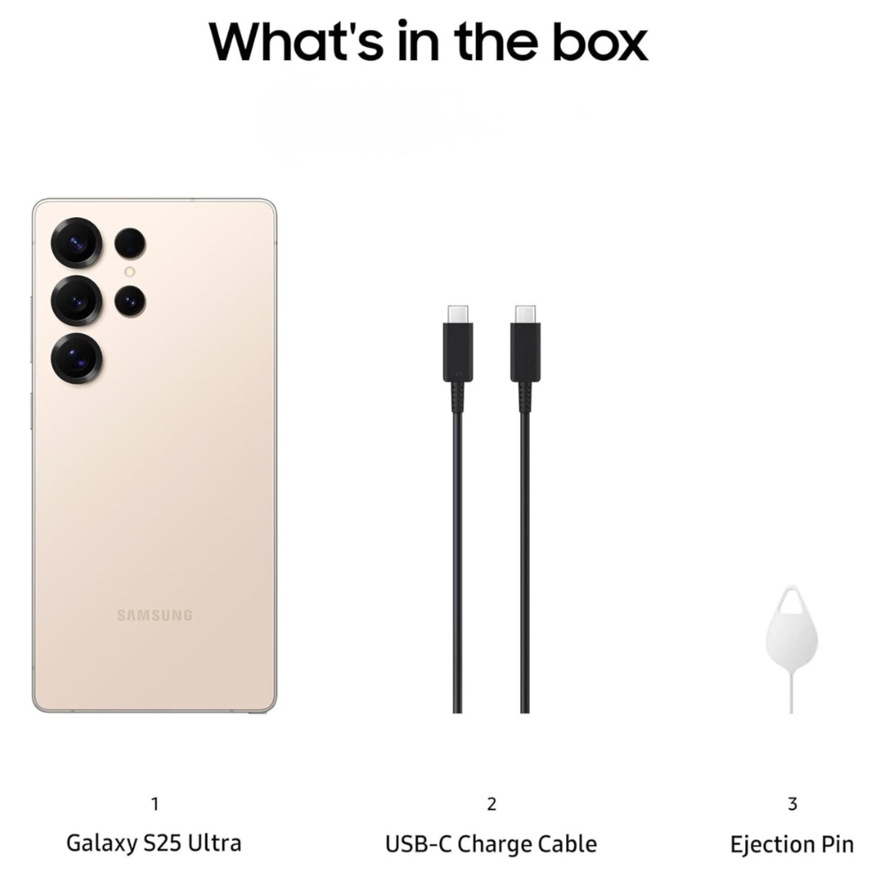 Samsung Galaxy S25 Ultra 5G, 512GB with Galaxy AI Titanium Pink Gold