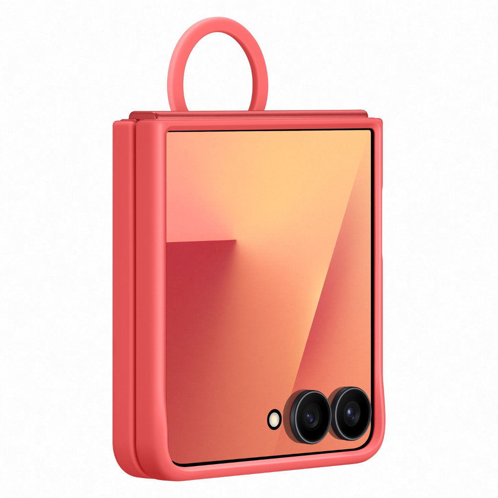 Samsung Galaxy Z Flip7 Protective Silicone Case with Ring