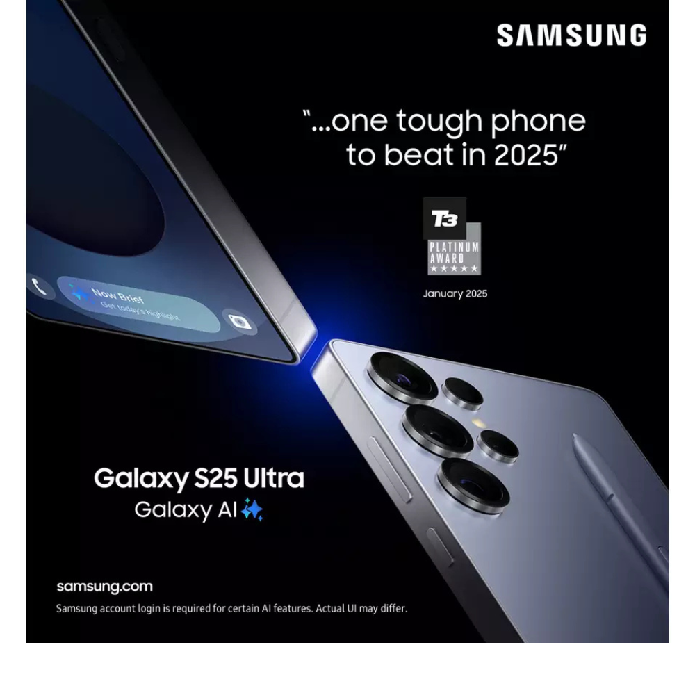 Samsung Galaxy S25 Ultra 5G, 256GB with Galaxy AI Jet Black