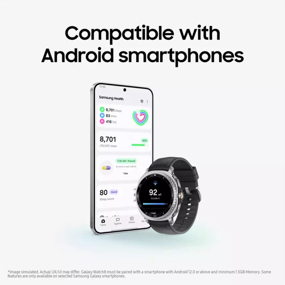Samsung Galaxy Watch8 Classic 46mm (LTE), with Galaxy AI SM-L505FZKAEUB