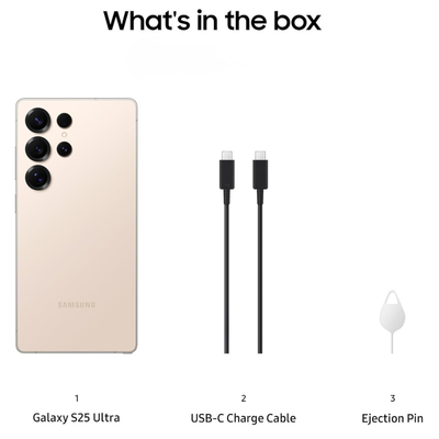 Samsung Galaxy S25 Ultra 5G, 512GB with Galaxy AI Titanium Pink Gold